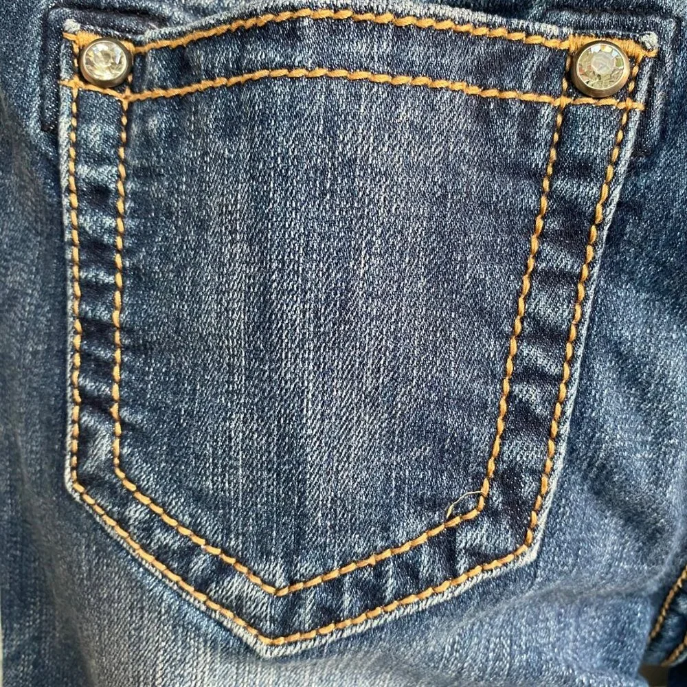Miss Me JE5014F432 Flare Jeans Distressed Dark 26 - Picture 13 of 16